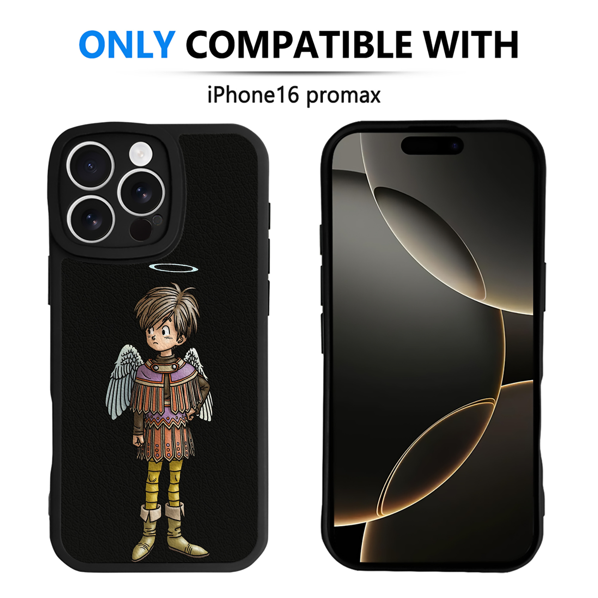 （画像用） ドラゴンクエスト Doragon Kuesuto Dragon Quest 【iPhone 16シリーズ対応】シリコンスマホケース（レザー調） 材質：シリコン